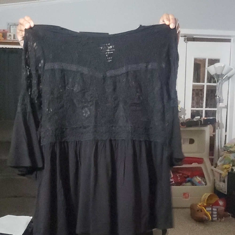Torrid Black Lace Top